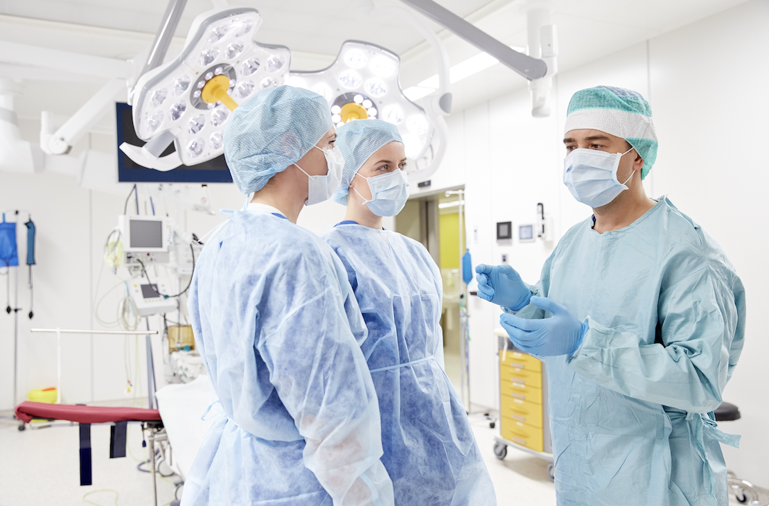 isolation growns wear by doctor