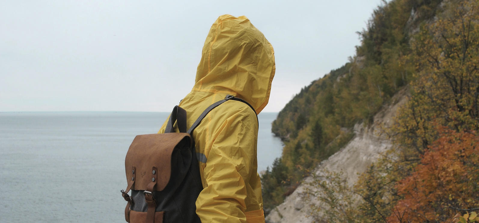 Waterproof rain suits.