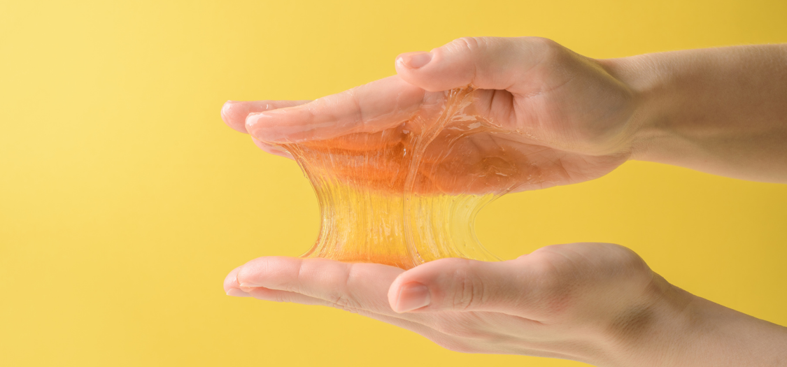 sticky wax on hands.