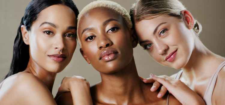 nature glowing skin.