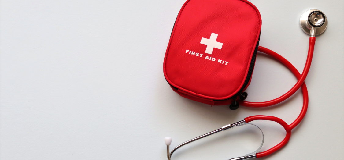 First aid kit.