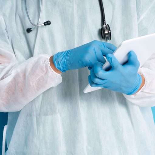 nitrile examination gloves