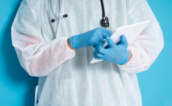 nitrile examination gloves