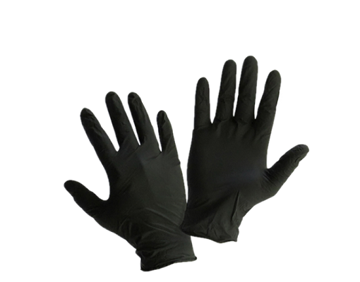 black nitrile gloves