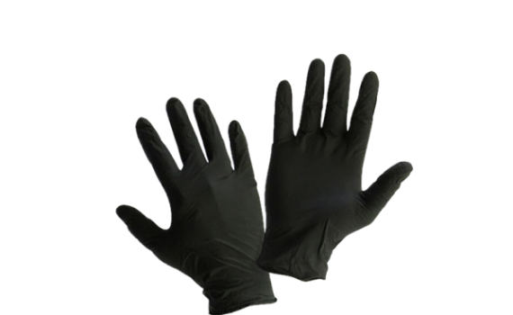 black nitrile gloves