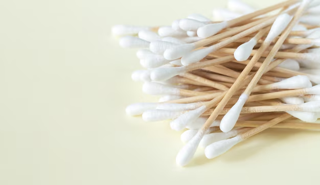 A pile of high-quality double cotton applicators with soft tips and sturdy stems, designed for versatile use in clinics, hospitals, and dental offices