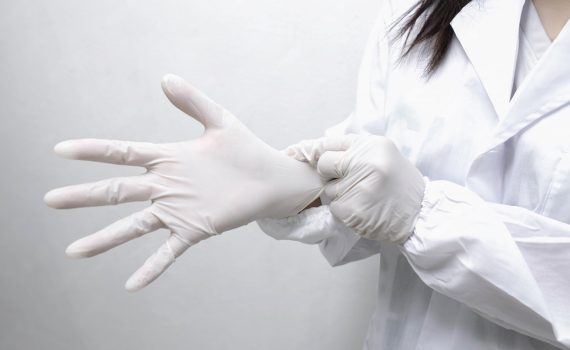 latex exam gloves​