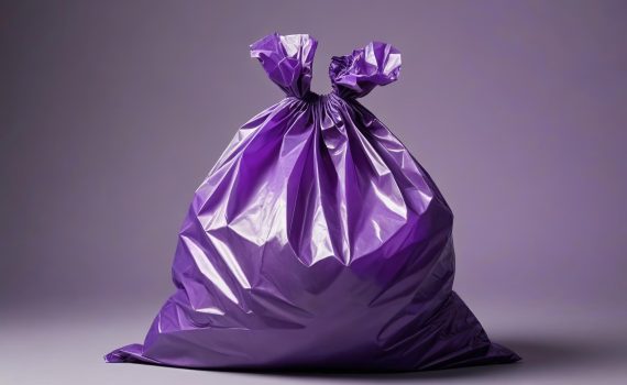purple cytotoxic waste bag