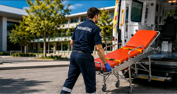Emergency patient ambulance transfer