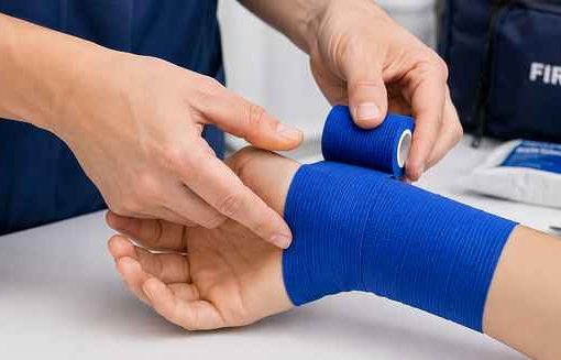 Cohesive Bandage Application Demonstration