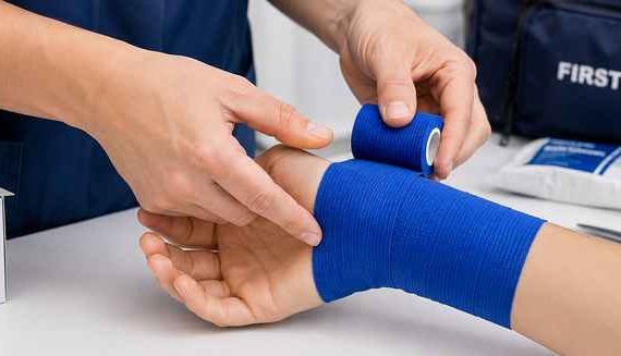 Cohesive Bandage Application Demonstration