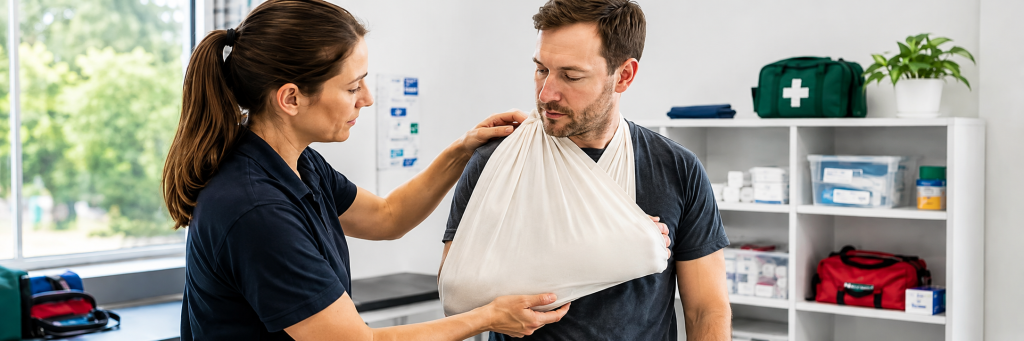 Arm sling injury support