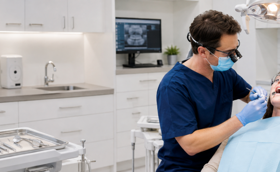 Dental suction during clinical treatment