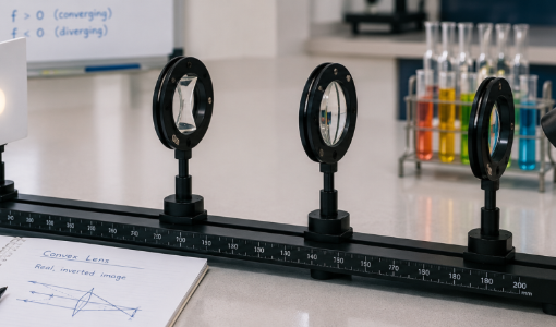 Optics Experiment in Laboratory Setting