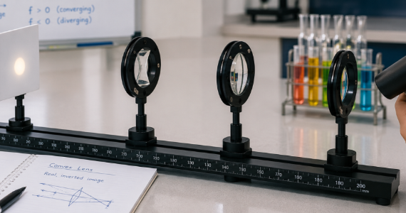 Optics Experiment in Laboratory Setting