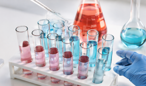Test Tubes in Laboratory Setting