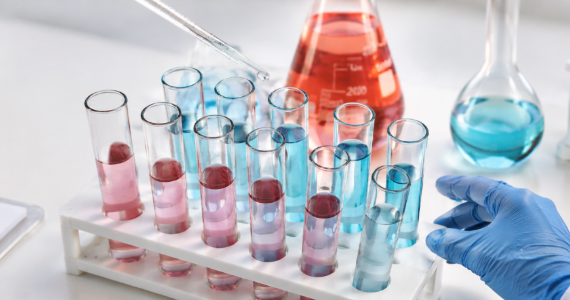 Test Tubes in Laboratory Setting