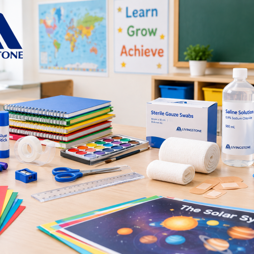 Essential classroom supplies and educational materials