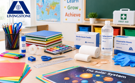 Essential classroom supplies and educational materials