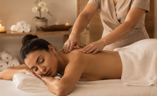 Massage oils for professional treatments and personal massage routines