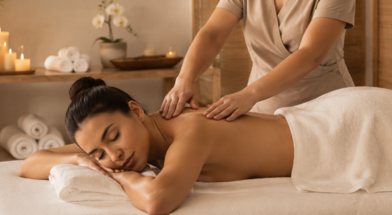Massage oils for professional treatments and personal massage routines
