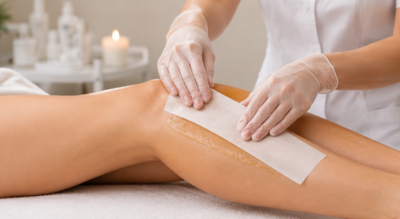 Strip waxing routine with post-wax aftercare and ingrown-hair prevention for professional and home use